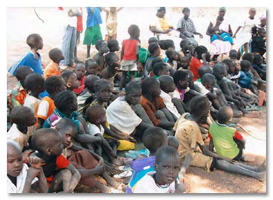 Orphan Children in Sudan being cared for