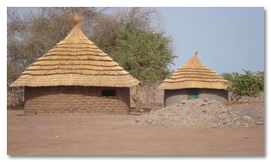 Typical South Sudanese housing